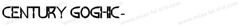 Century Goghic字体转换